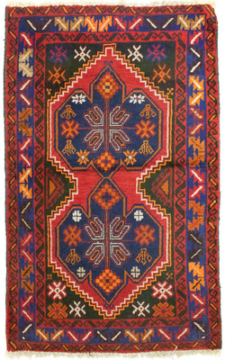 Baluch tapijt - 130 x 88 cm - rood