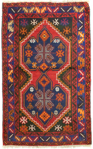 Baluch tapijt - 130 x 88 cm - rood