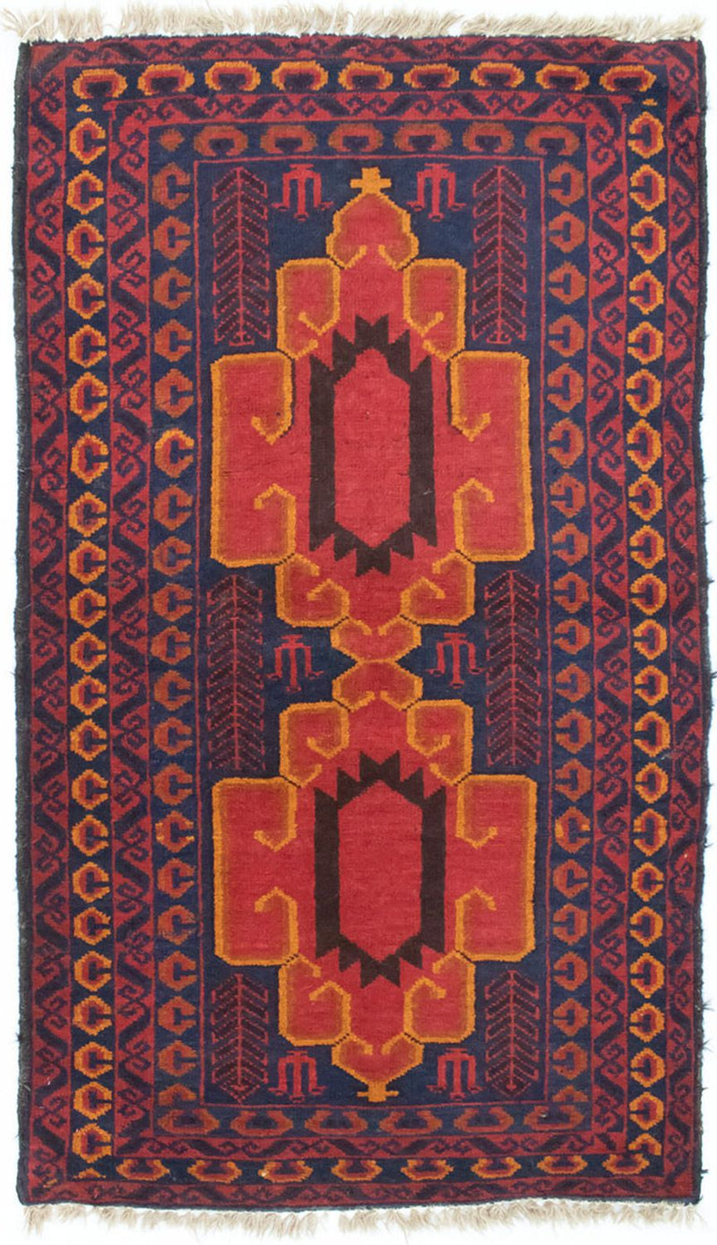 Baluch tapijt - 138 x 78 cm - blauw