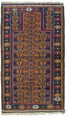 Baluch tapijt - 140 x 80 cm - veelkleurig