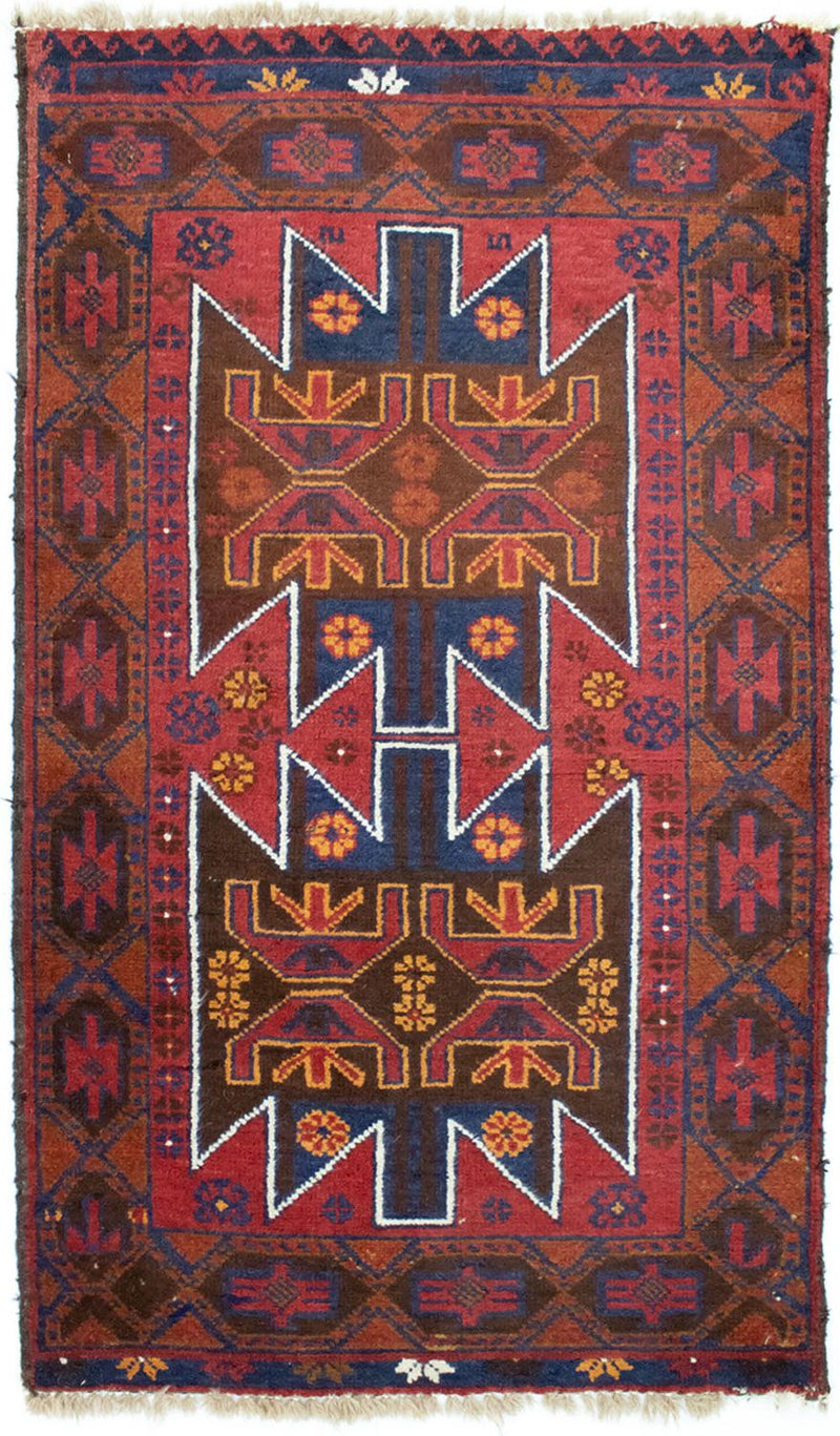 Baluch tapijt - 133 x 79 cm - rood
