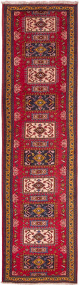 Loper Perzisch Tapijt - Nomadisch - 308 x 83 cm - rood