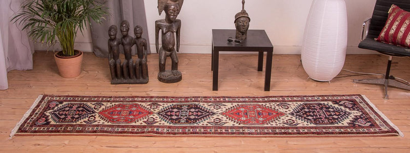 Loper Perzisch Tapijt - Nomadisch - 296 x 75 cm - beige