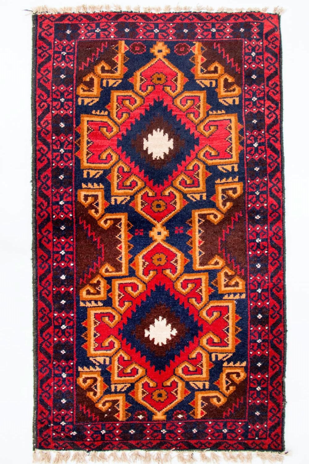 Baluch tapijt - 135 x 73 cm - veelkleurig