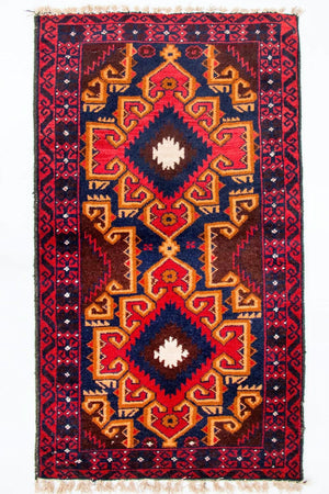 Baluch tapijt - 135 x 73 cm - veelkleurig