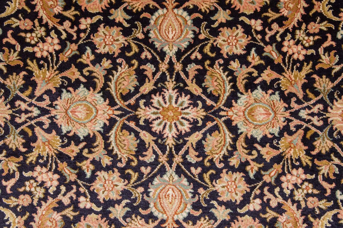 Zijden tapijt - Kashmir Silk - 285 x 183 cm - donkerblauw