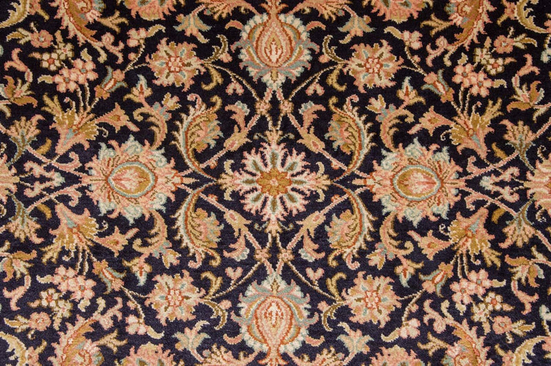 Zijden tapijt - Kashmir Silk - 285 x 183 cm - donkerblauw