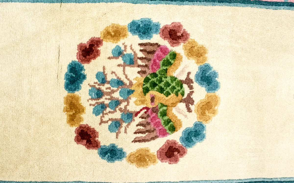 Loper China Tapijt - 338 x 70 cm - beige