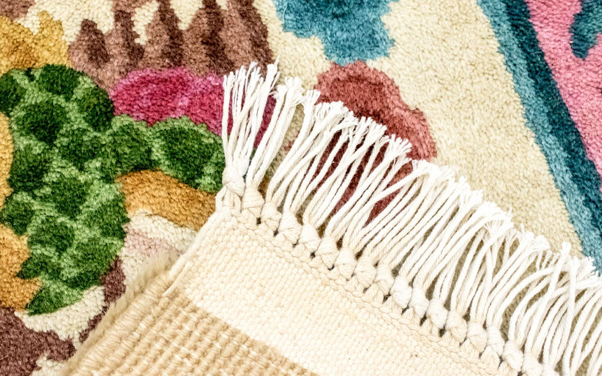 Loper China Tapijt - 338 x 70 cm - beige