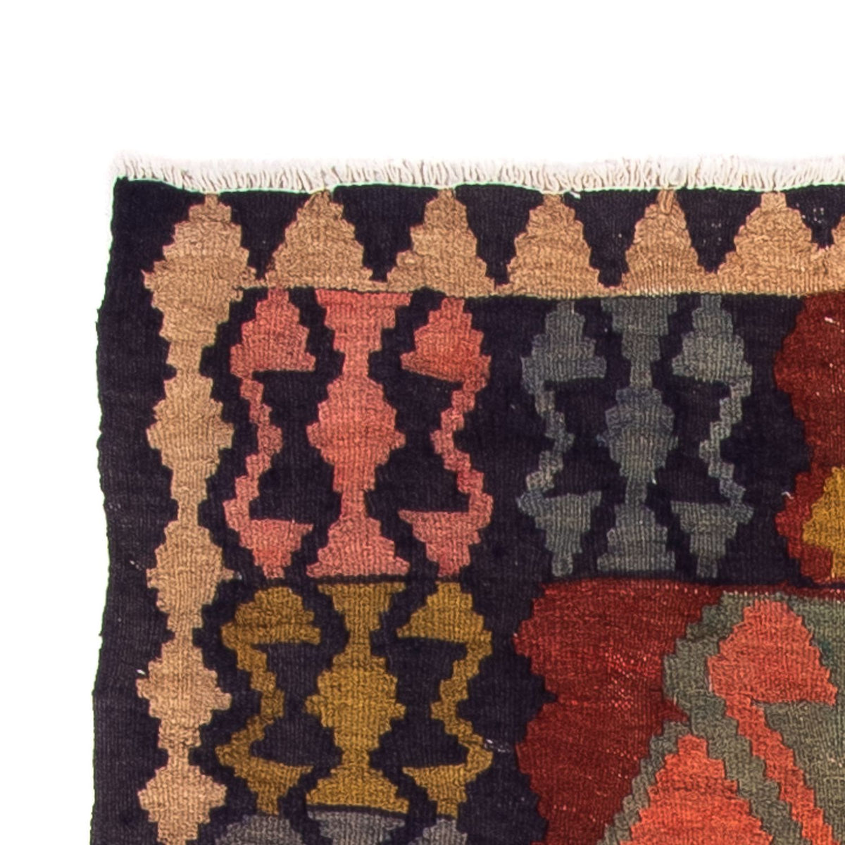 Loper Kelim tapijt - Oud - 230 x 110 cm - veelkleurig