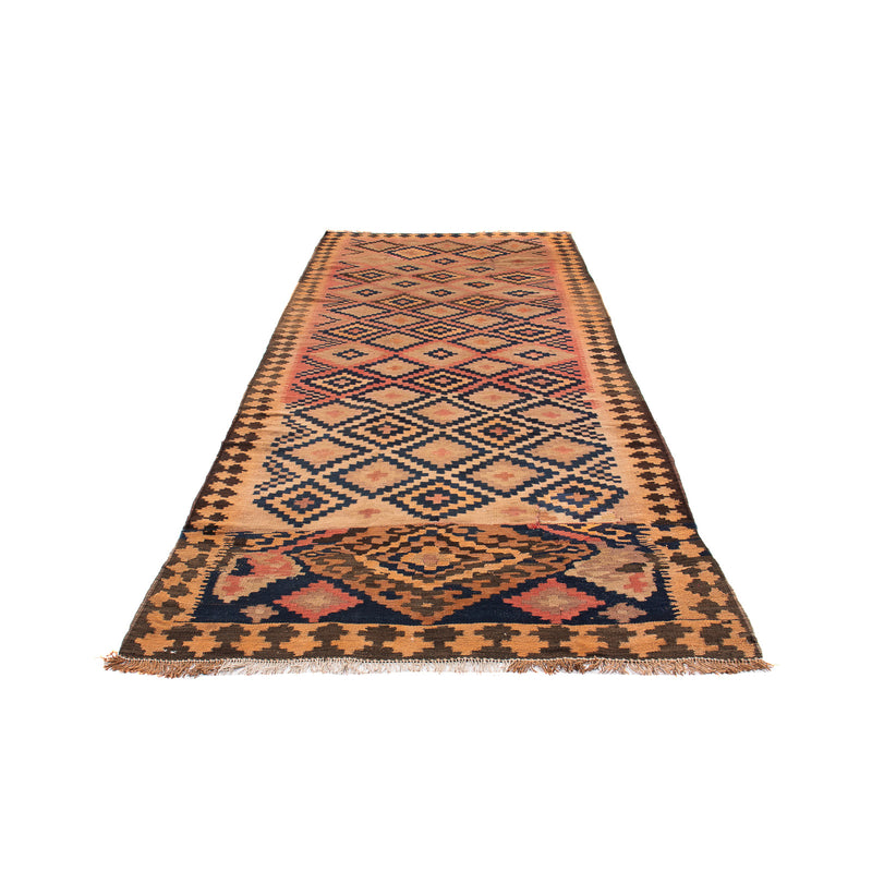 Loper Kelim tapijt - Oud - 330 x 145 cm - veelkleurig