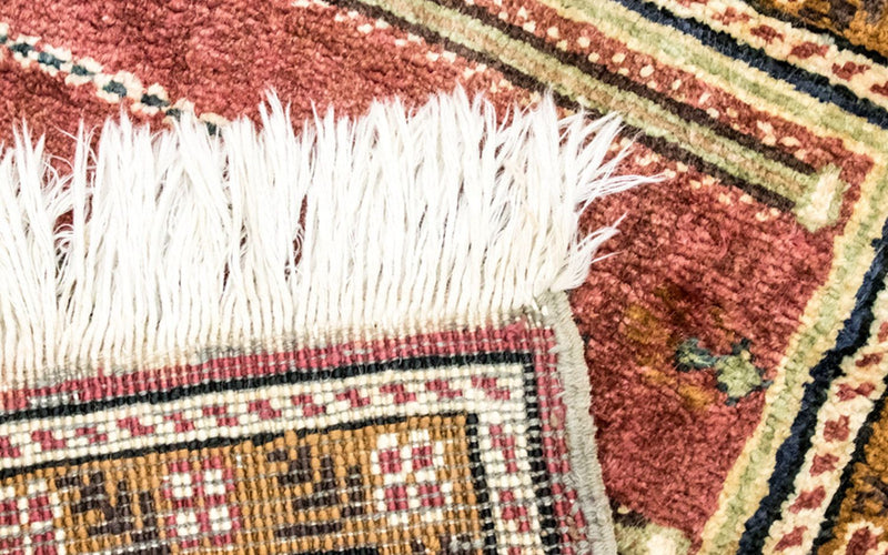 Zijden tapijt - Kayseri - 104 x 66 cm - veelkleurig