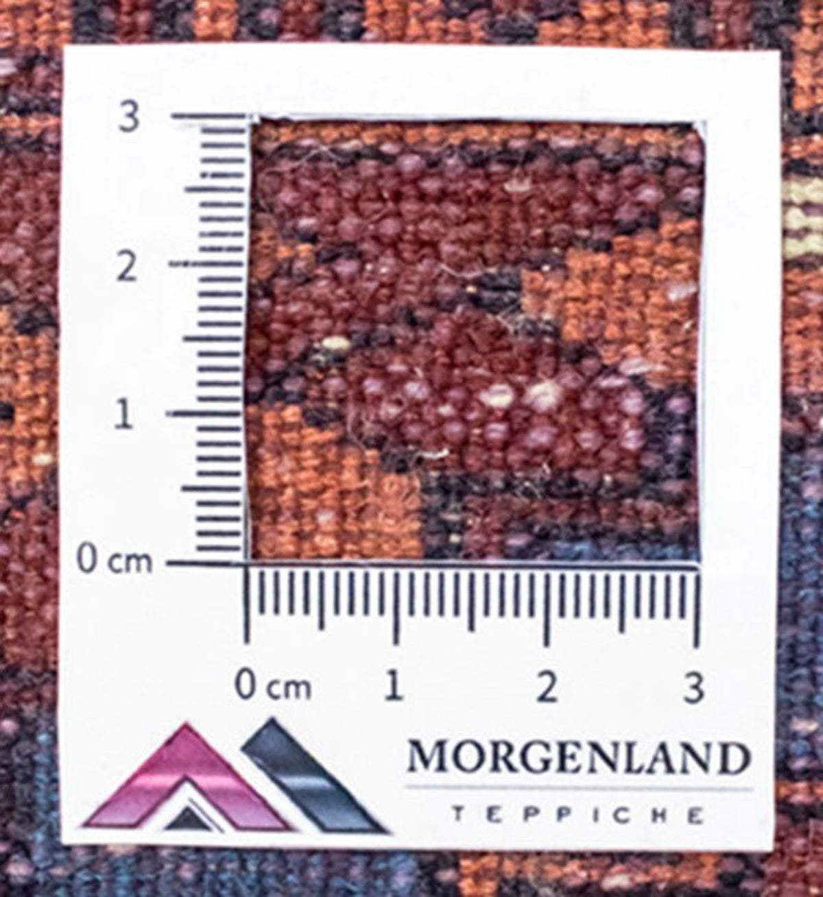 Afghaans tapijt - 69 x 46 cm - roest