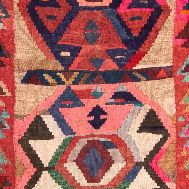 Loper Kelim tapijt - Oud - 300 x 150 cm - veelkleurig