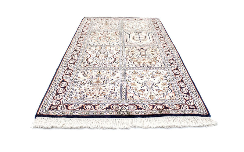 Zijden tapijt - Kashmir Silk - 124 x 65 cm - veelkleurig