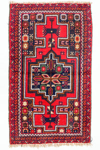 Baluch tapijt - 126 x 73 cm - rood