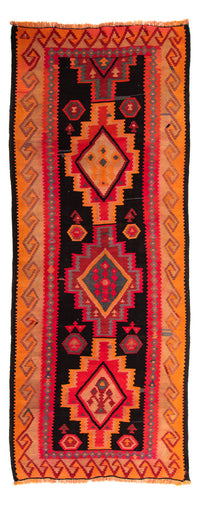 Loper Kelim tapijt - Oud - 325 x 140 cm - veelkleurig
