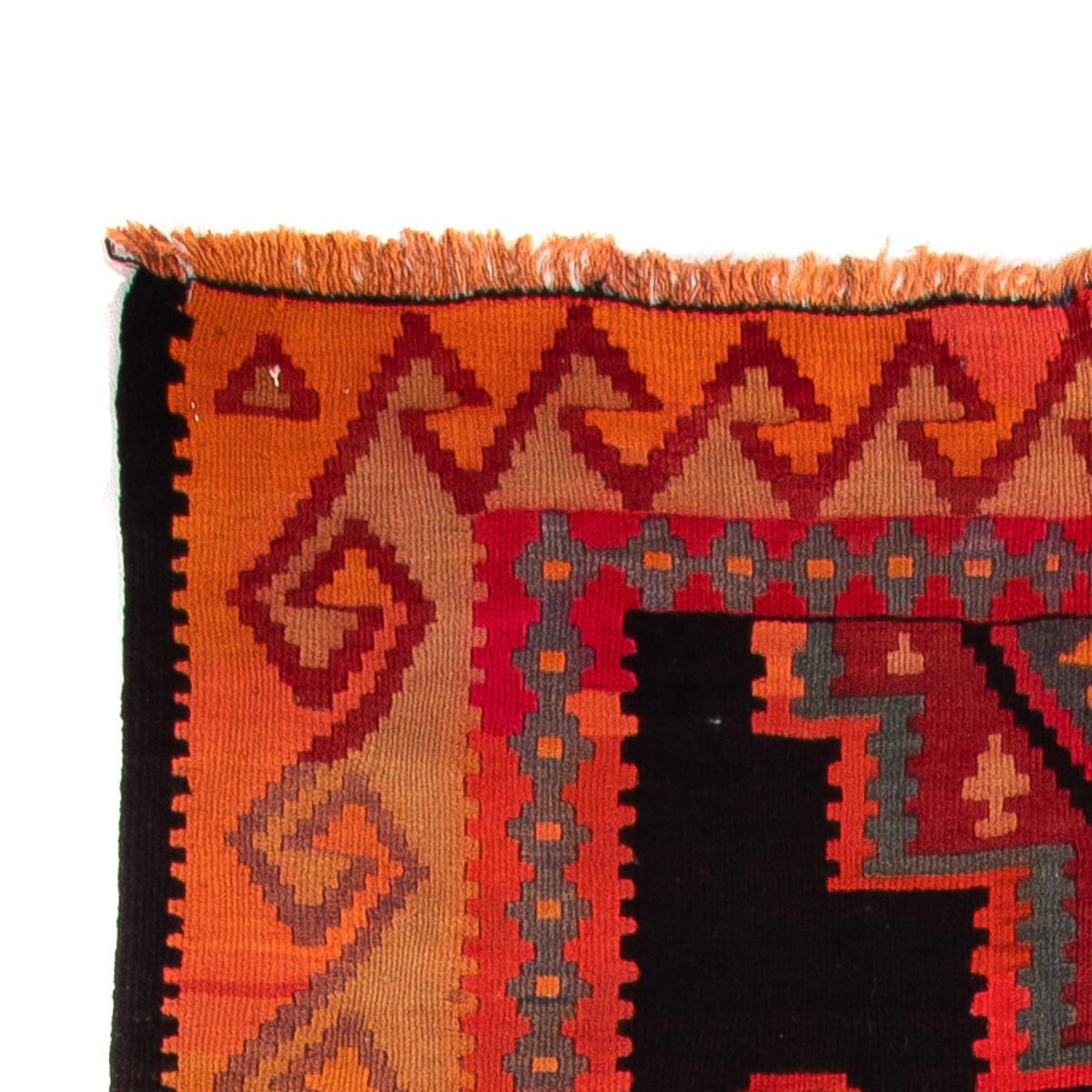 Loper Kelim tapijt - Oud - 325 x 140 cm - veelkleurig