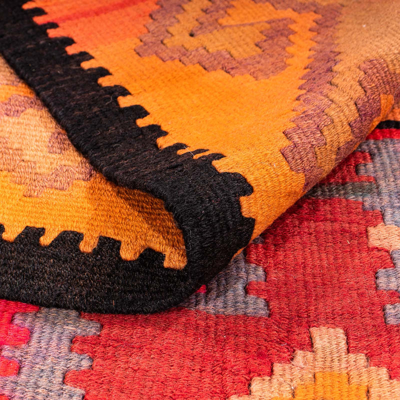 Loper Kelim tapijt - Oud - 325 x 140 cm - veelkleurig