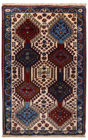 Perzisch Tapijt - Nomadisch - 83 x 53 cm - beige