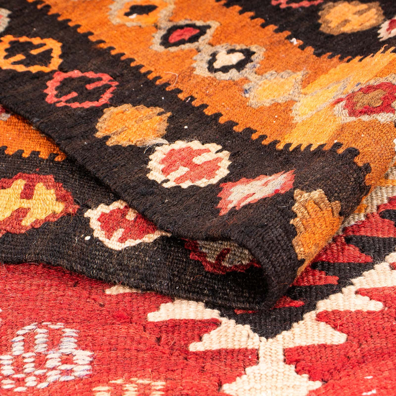 Loper Kelim tapijt - Oud - 320 x 125 cm - veelkleurig