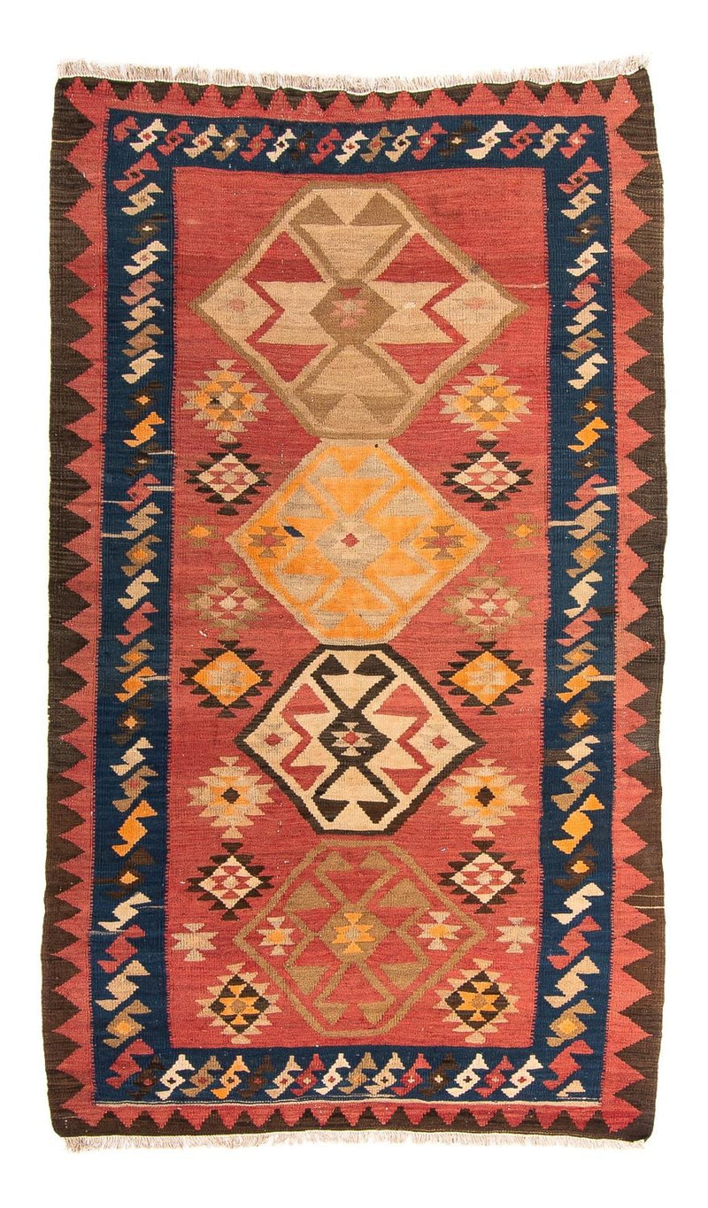 Kelim tapijt - Oud - 200 x 110 cm - veelkleurig