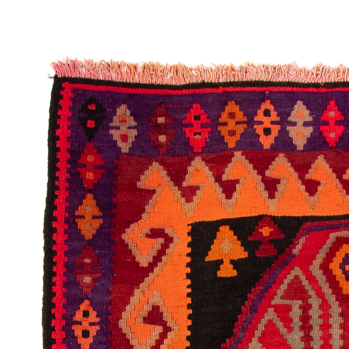 Kelim tapijt - Oud vierkant  - 150 x 142 cm - veelkleurig