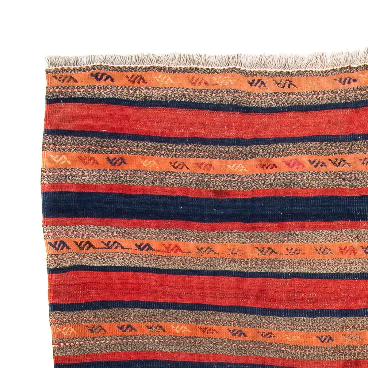 Loper Kelim tapijt - Oud - 312 x 142 cm - veelkleurig