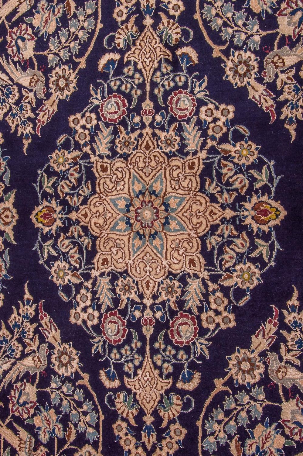 Perzisch tapijt - Nain - Koninklijk - 204 x 130 cm - donkerblauw