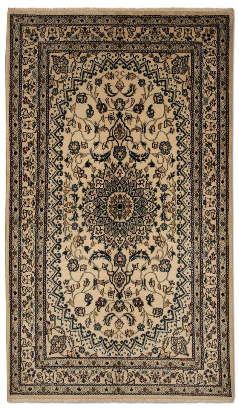 Perzisch tapijt - Nain - 214 x 118 cm - beige
