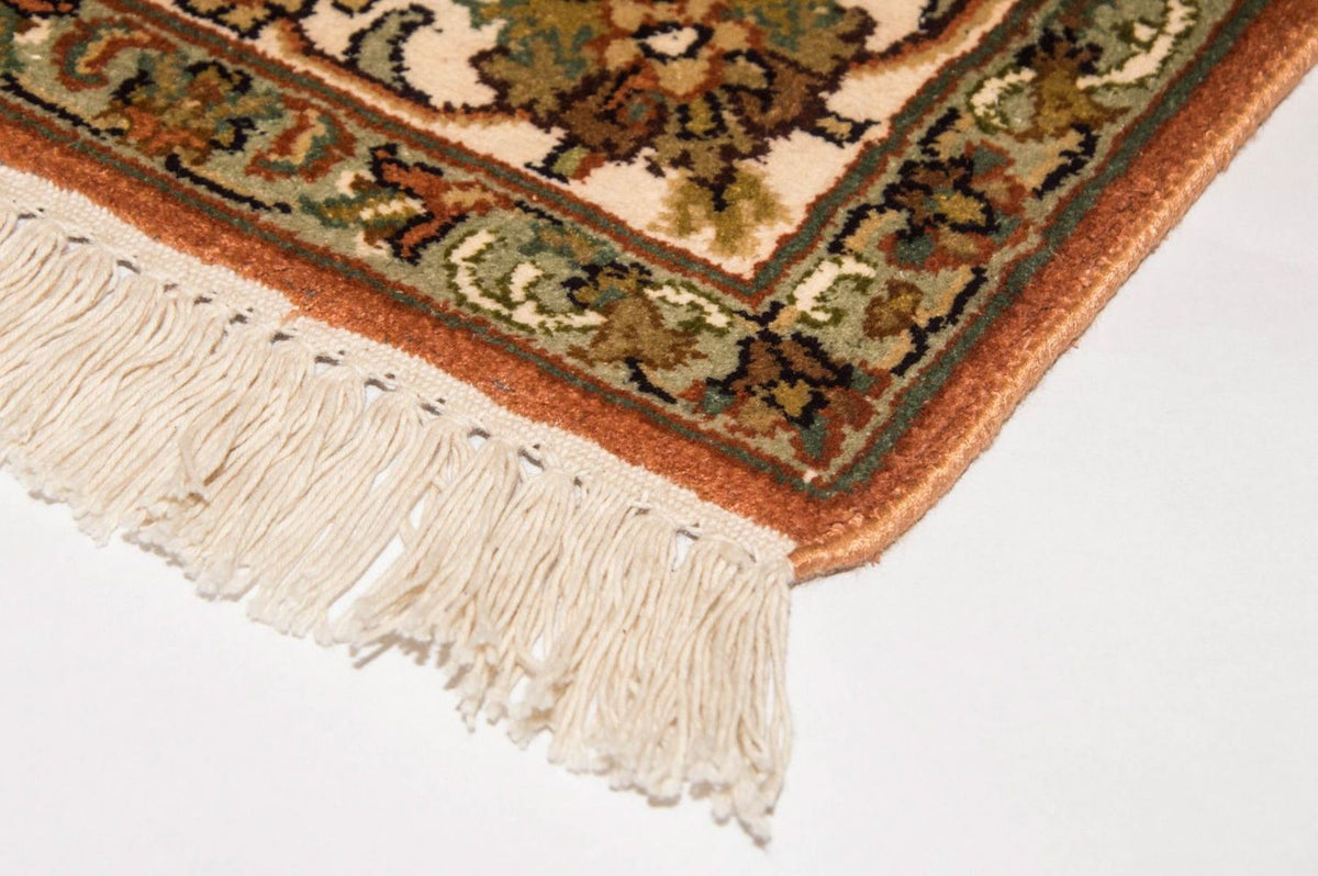 Zijden tapijt - Kashmir Silk - 157 x 90 cm - beige