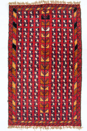 Baluch tapijt - 126 x 73 cm - rood