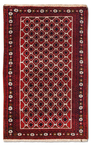 Baluch tapijt - 131 x 79 cm - veelkleurig
