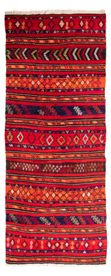 Loper Kelim tapijt - Oud - 350 x 145 cm - veelkleurig
