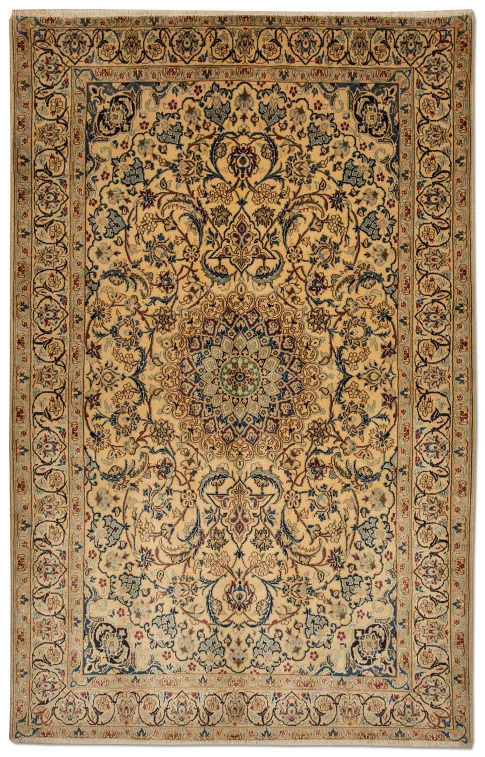 Perzisch tapijt - Nain - Koninklijk - 215 x 132 cm - beige