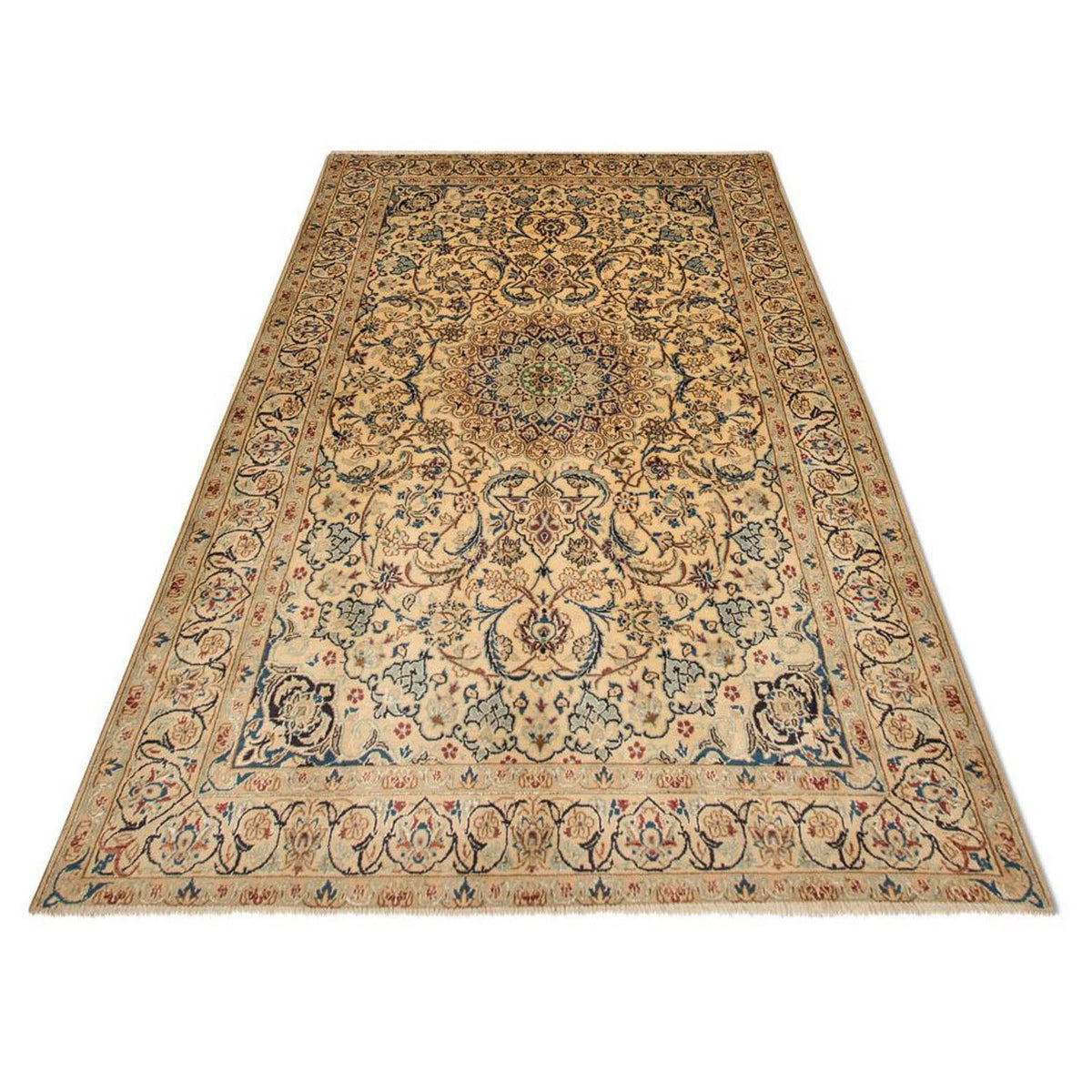 Perzisch tapijt - Nain - Koninklijk - 215 x 132 cm - beige