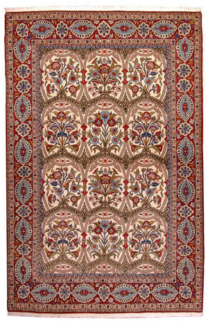 Perzisch tapijt - Ghom - 215 x 141 cm - rood