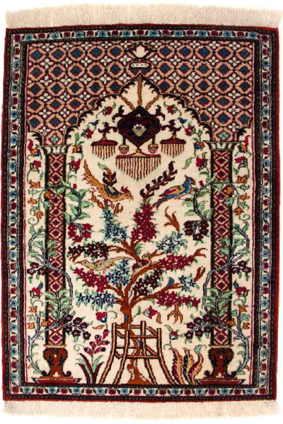Qom zijde Tapijt 57x77cm - Perzisch tapijt