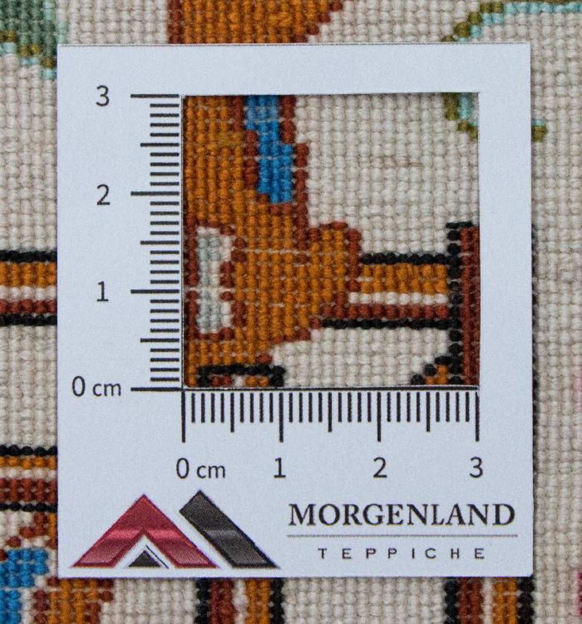 Zijden tapijt - Ghom Silk - Premium - 77 x 57 cm - beige