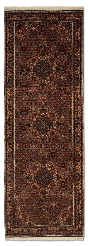 Loper Perzisch tapijt - Bijar - Koninklijk - 214 x 75 cm - veelkleurig