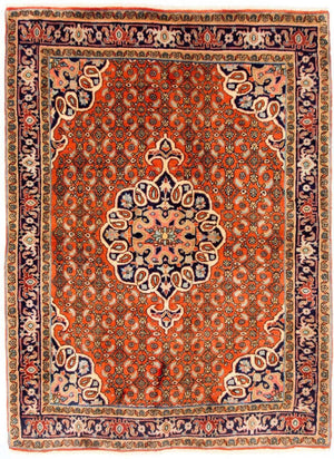 Perzisch tapijt - Bijar - 165 x 120 cm - oranje