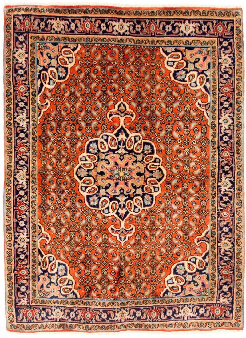 Perzisch tapijt - Bijar - 165 x 120 cm - oranje