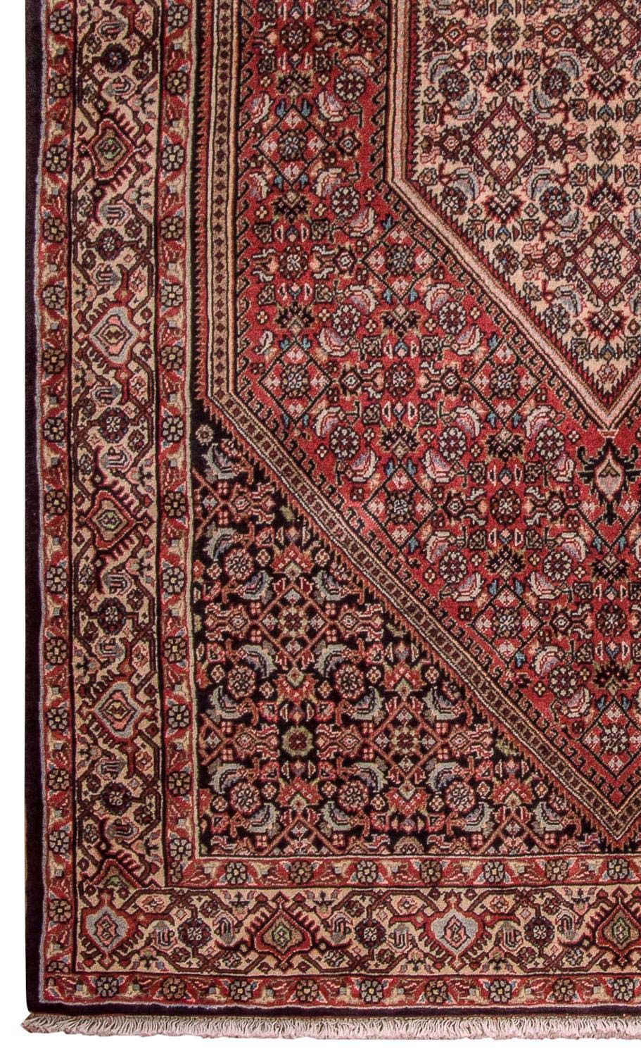 Perzisch tapijt - Bijar - 190 x 112 cm - licht rood