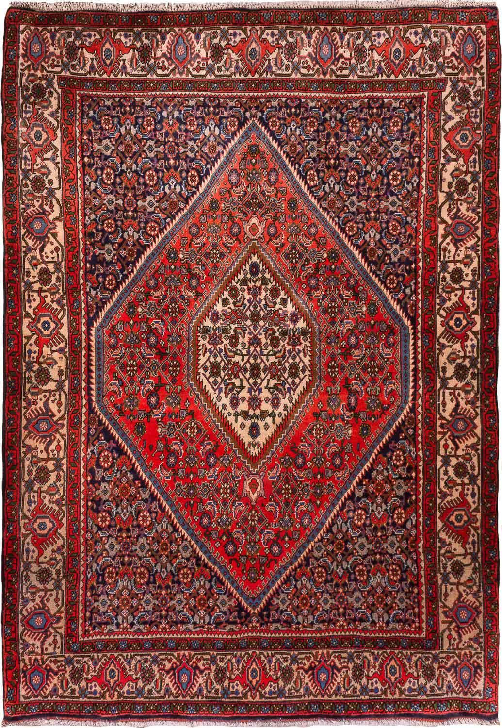 Perzisch tapijt - Bijar - 181 x 120 cm - rood