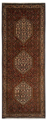 Loper Perzisch tapijt - Bijar - 214 x 77 cm - bruin