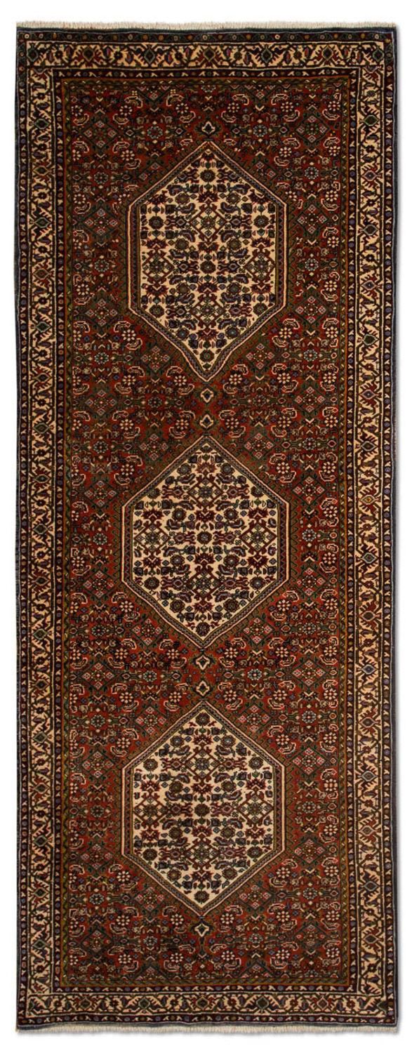 Loper Perzisch tapijt - Bijar - 214 x 77 cm - bruin