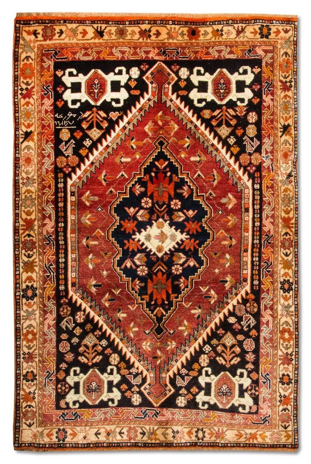 Perzisch Tapijt - Nomadisch - 209 x 128 cm - blauw