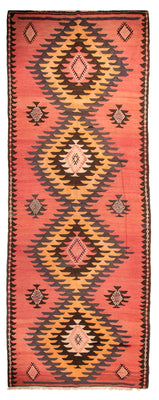 Loper Kelim tapijt - Oud - 410 x 160 cm - roest
