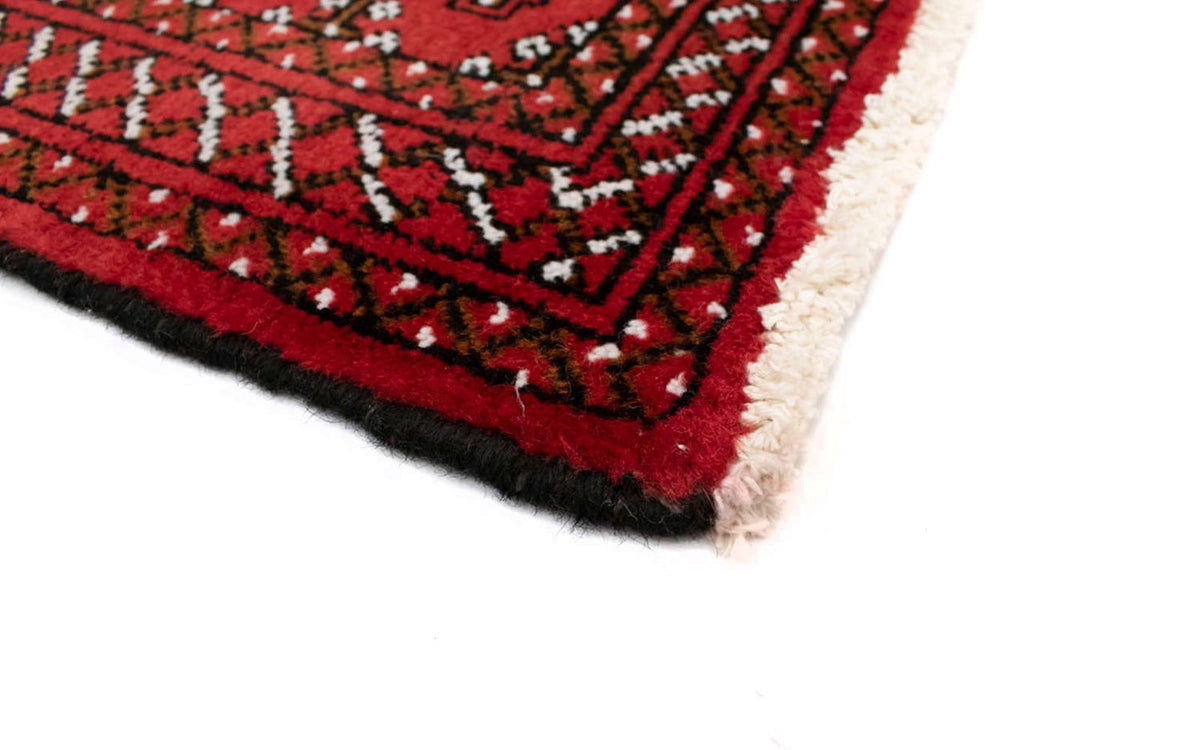 Loper Turkaman tapijt - 100 x 50 cm - rood