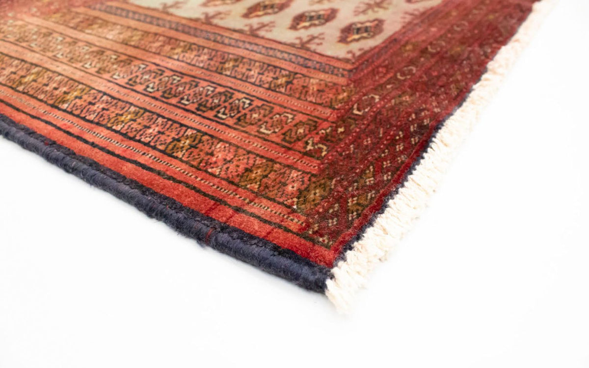 Loper Turkaman tapijt - 100 x 50 cm - rood